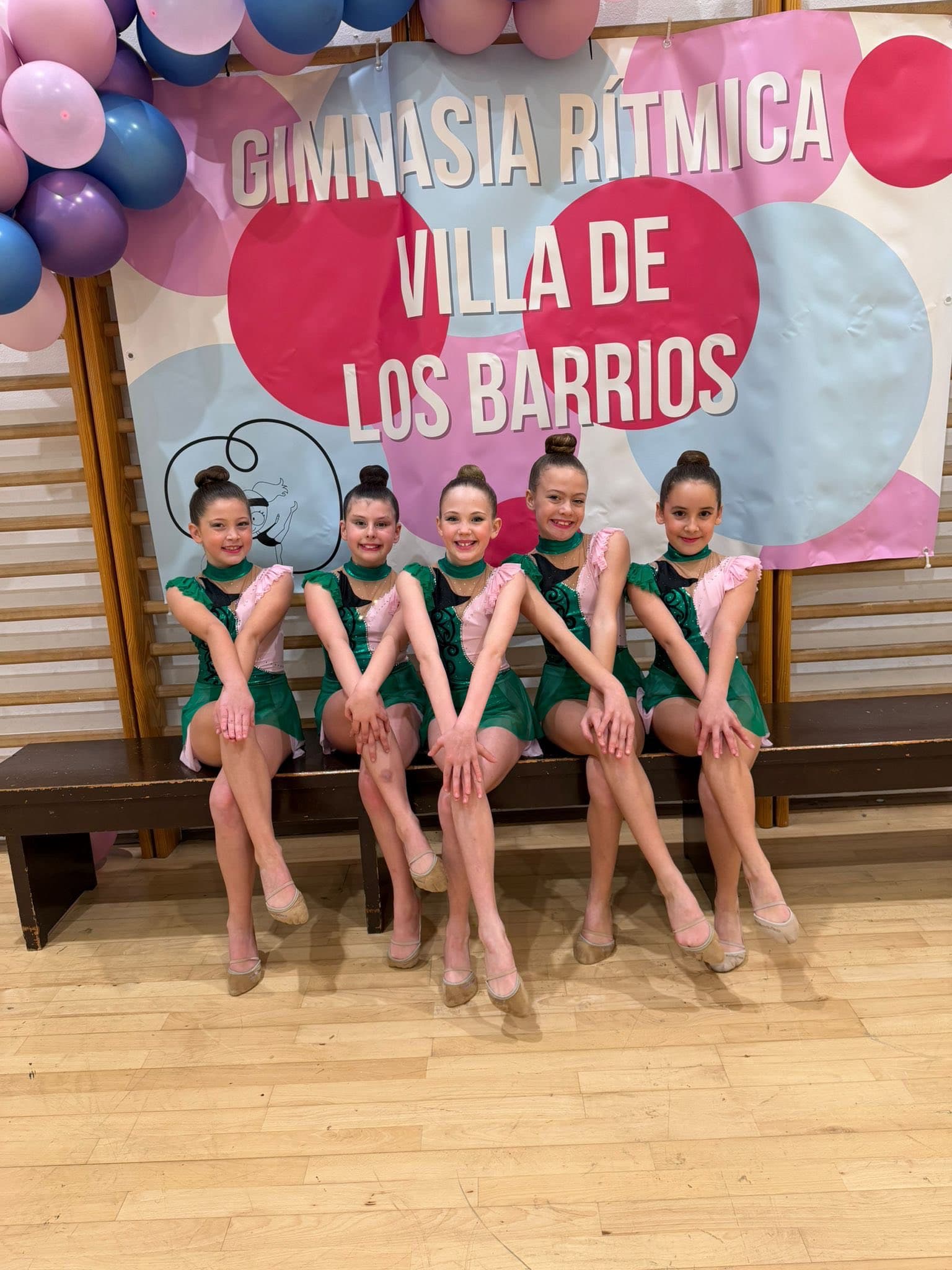 Young Rhythmic Gymnastics performers in Gibraltar.