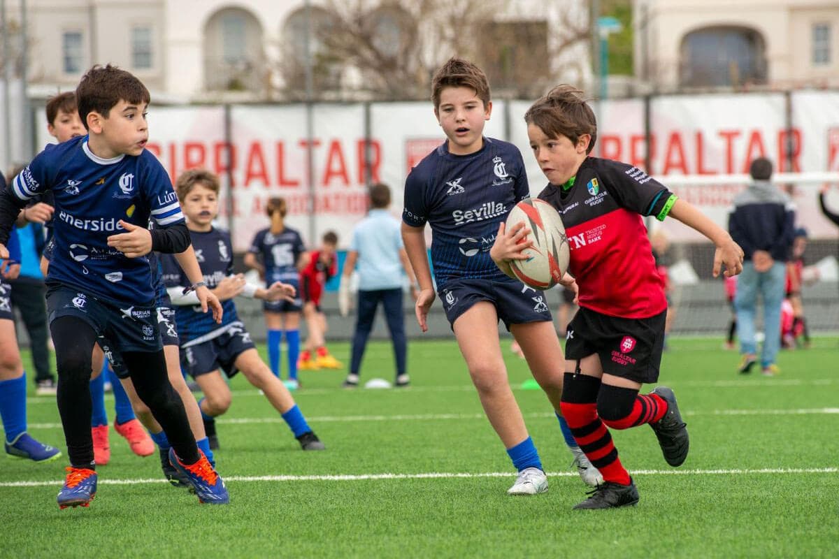 Youth rugby match image from Gibraltar Rugby Football Union coverage