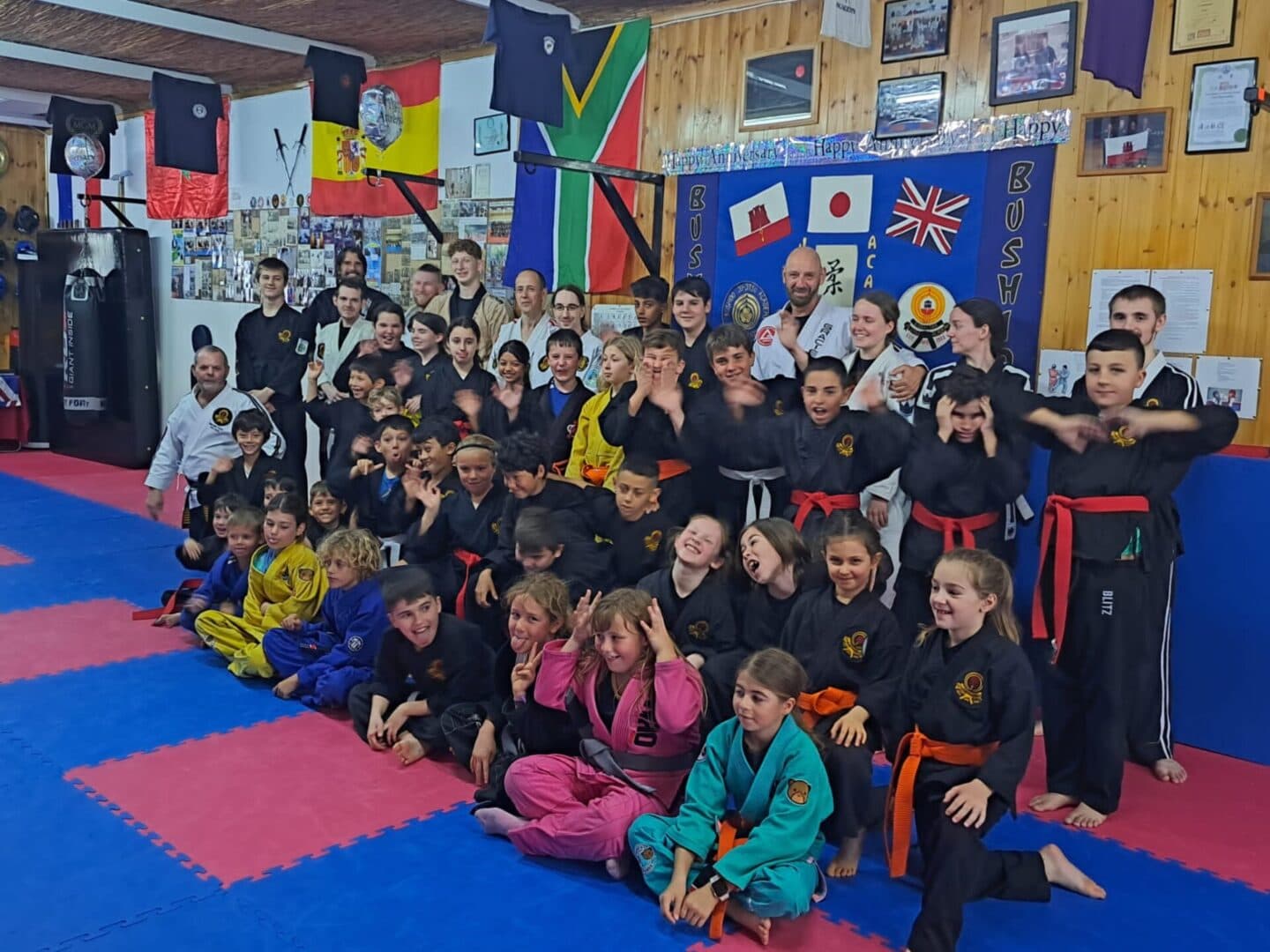Children training in Titan Academy kids BJJ