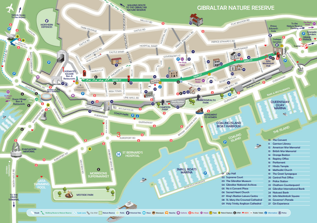 Map of Gibraltar